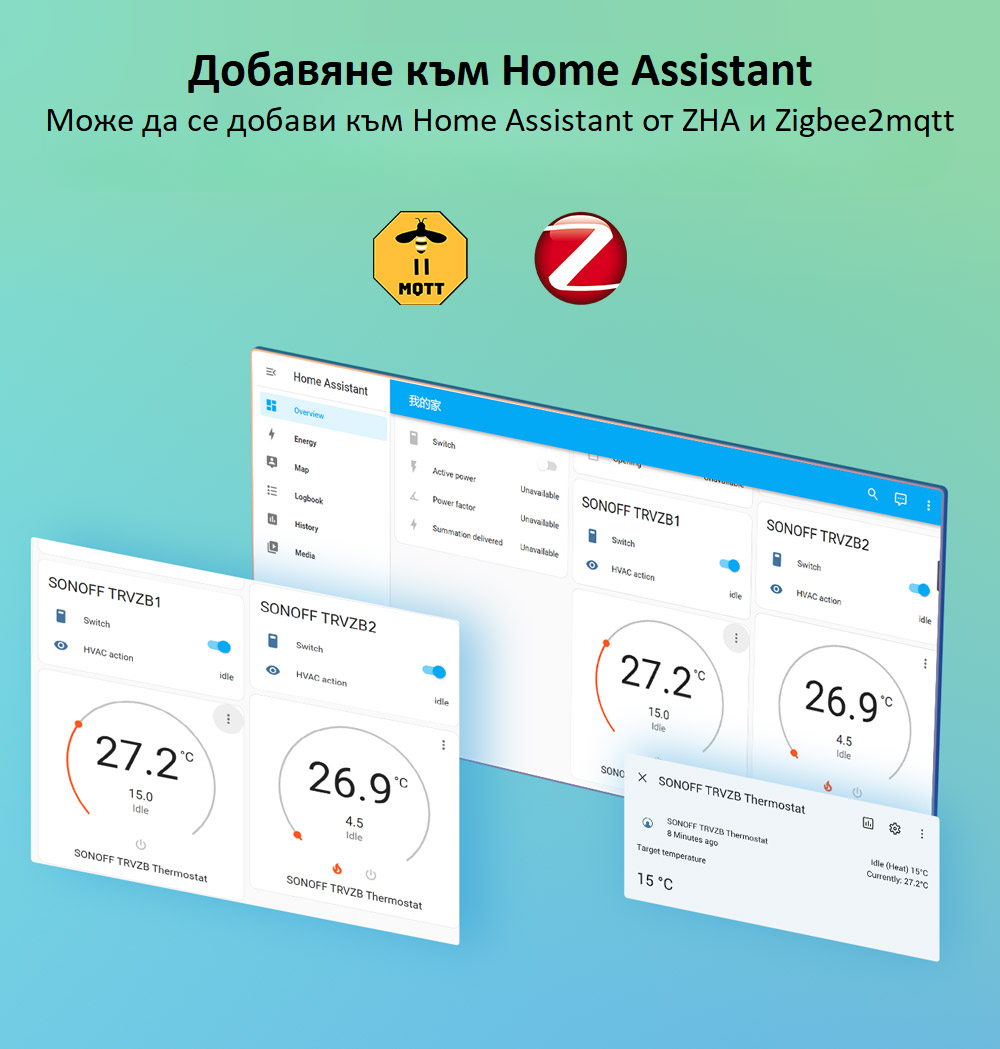 Домашен асистент термостатен вентил