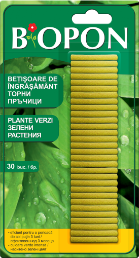 BIOPON торни пръчици зелени разтения