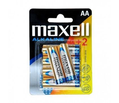 MAXELL АЛКАЛНА БАТЕРИЯ  LR06 AAA 1,5V - 4+2 подарък / Арт.№BA-AA-Maxell 4+2 