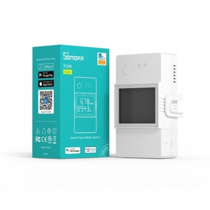 SONOFF Pow Elite - WiFi Смарт превключвател с измерване на мощността и дисплей 16А 