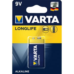 1 x 9V Алк. БАТЕРИИ VARTA LONGLIVE / Арт.№BA-9V