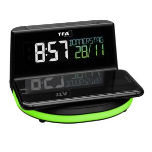 Будилник с температура и безжична зарядна станция "CHARGE-IT WIRELESS" /Арт.№ 60.2028.01