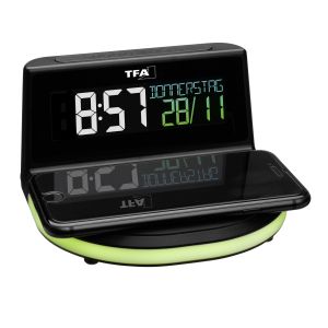Будилник с температура и безжична зарядна станция "CHARGE-IT WIRELESS" /Арт.№ 60.2028.01