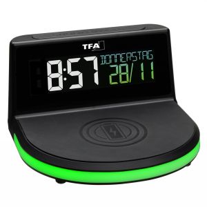 Будилник с температура и безжична зарядна станция "CHARGE-IT WIRELESS" /Арт.№ 60.2028.01