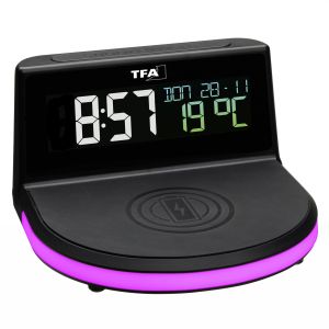 Будилник с температура и безжична зарядна станция "CHARGE-IT WIRELESS" /Арт.№ 60.2028.01