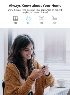 Смарт WIFI контакт Sonoff S55, водоустойчив / Арт.№ SO S55TPF