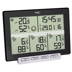 MULTI-SENSE - Безжичен термохигрометър с 3 предавателя / Арт.№ 30.3057.01