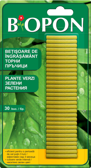 BIOPON торни пръчици зелени разтения