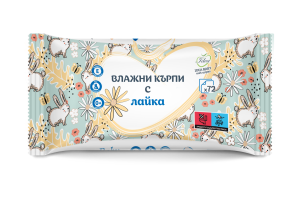 Влажни кърпи Idea Baby с Лайка