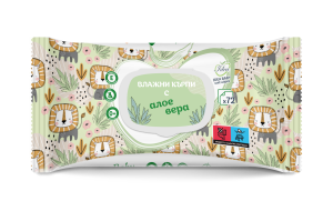 Влажни кърпи Idea Baby с Алое Вера