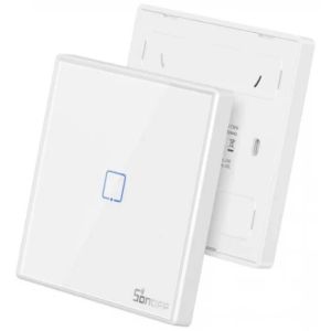 SONOFF T2EU1C-RF Смарт ключ за осветление Стъклен панел Бял 1 бутон