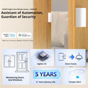 SONOFF Zigbee сензор за врата/прозорец / Арт.  SO SNZB-04P
