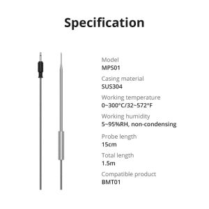 SONOFF Температурен сензор за  BBQ термометър MPS01 (2 броя) / Арт.№ SO MPS01