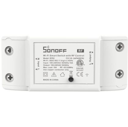 Смарт WiFi превключвател Sonoff с RF контрол RFR2