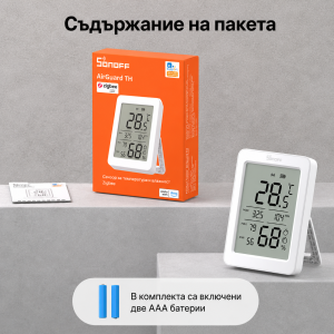 SONOFF SNZB-02DR2 – Смарт Zigbee сензор за температура и влажност с 3.6″ LCD дисплей