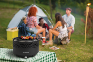 Ekodom Portable Charcoal BBQ Grill | Fan-Assisted, Low Smoke